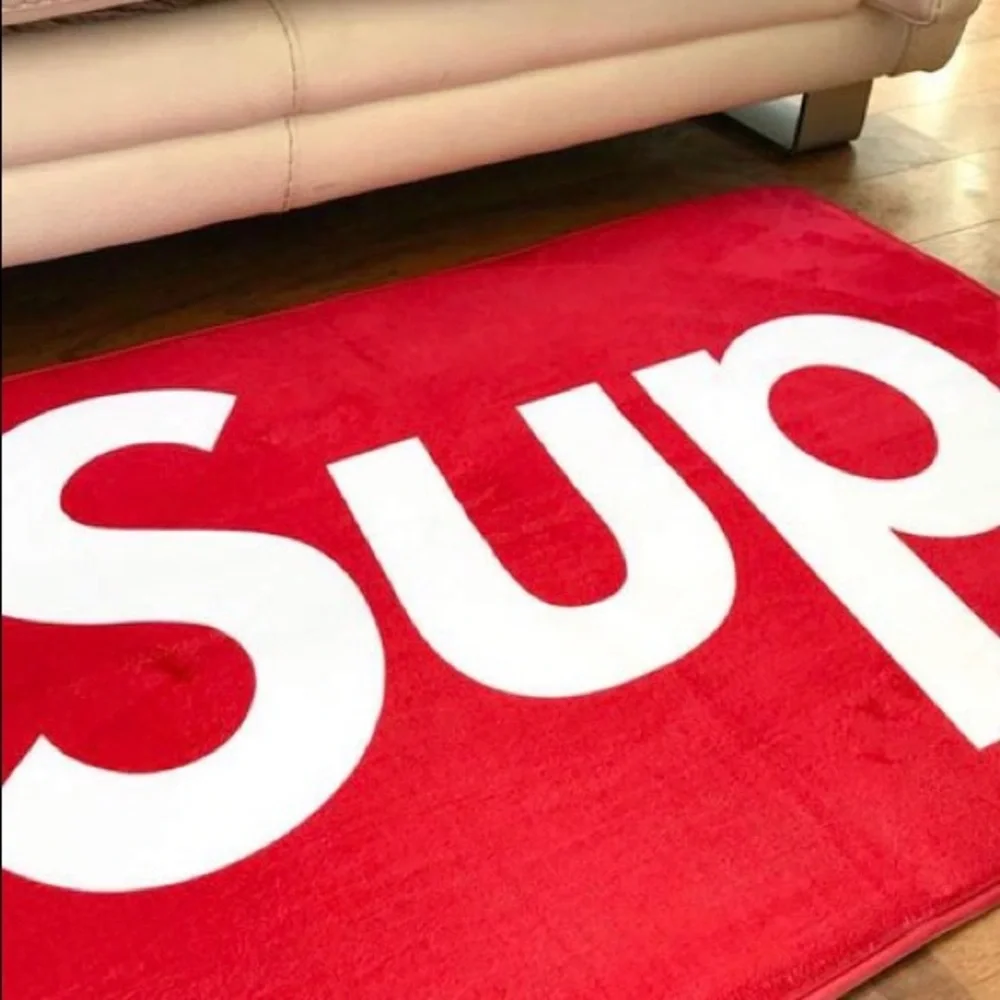 Supreme Soft Red Plush Mat